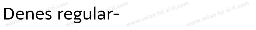 Denes regular字体转换